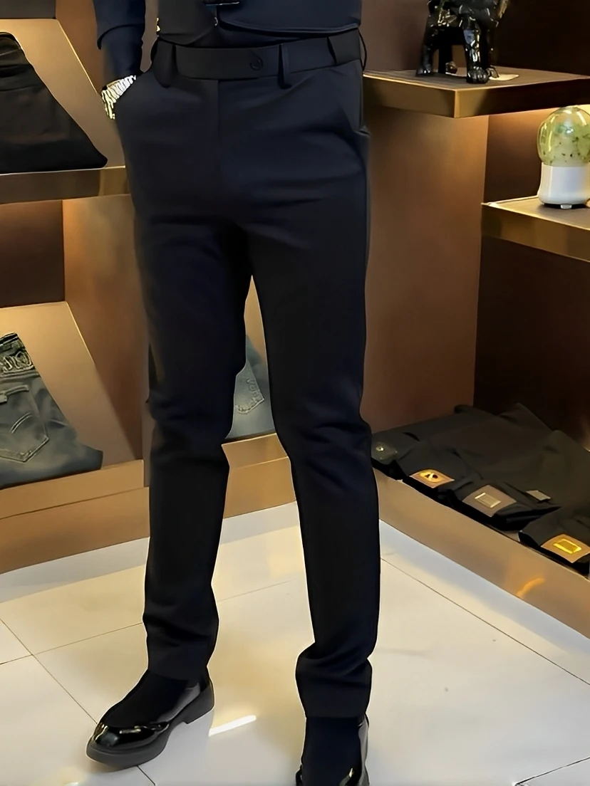 Men's Slim Fit Casual Pants Faionable Korean Sle Comfortable Breathable Busin Casual Straight Leg Zipper mid Waist
Men's Slim Fit Casual Pants Faionable Korean Sle Comfortable Breathable Busin Casual Straight Leg Zipper mid Waist
