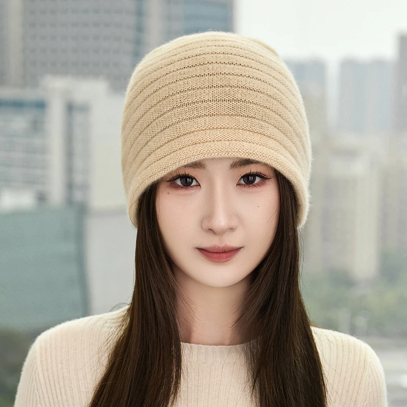 Women's 100% Cashmere Hat Casual Solid Knitted Warm Autumn/Winter Cold Weather Big Head Waist Stacking Cap Csap
Women's 100% Cashmere Hat Casual Solid Knitted Warm Autumn/Winter Cold Weather Big Head Waist Stacking Cap Csap