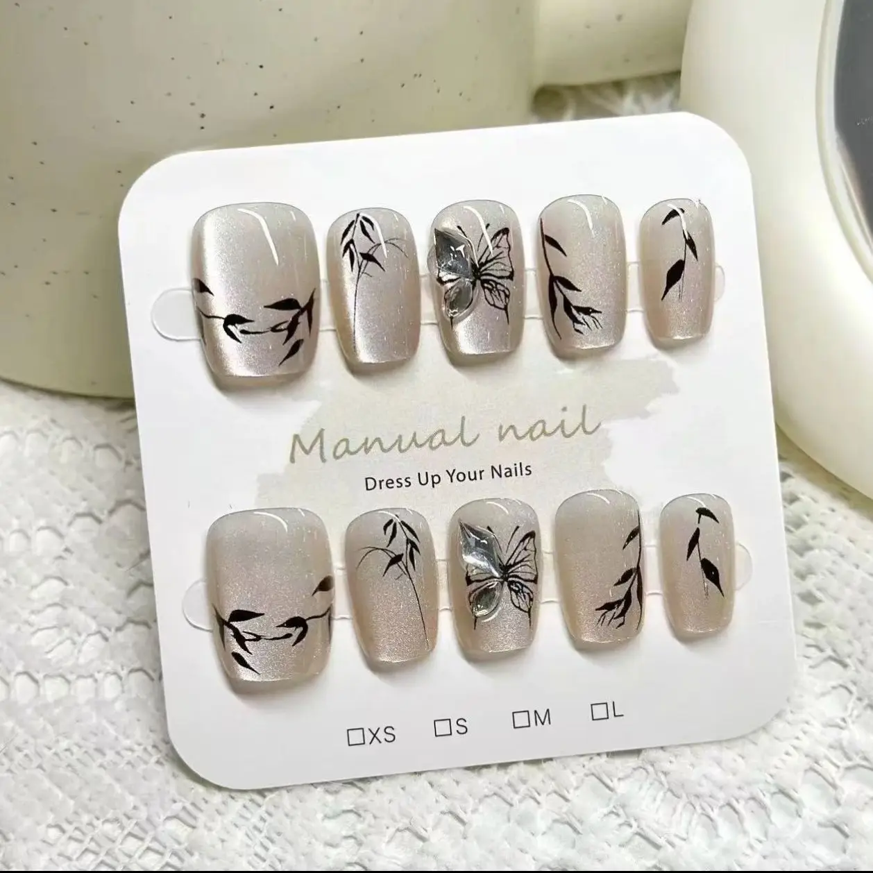 10pcs Chinese Style Of Ink Painting Elegant Fake Nails Woman Short Reusable Adhesive Cat Eye Acrylic Press On False Nails
10pcs Chinese Style Of Ink Painting Elegant Fake Nails Woman Short Reusable Adhesive Cat Eye Acrylic Press On False Nails