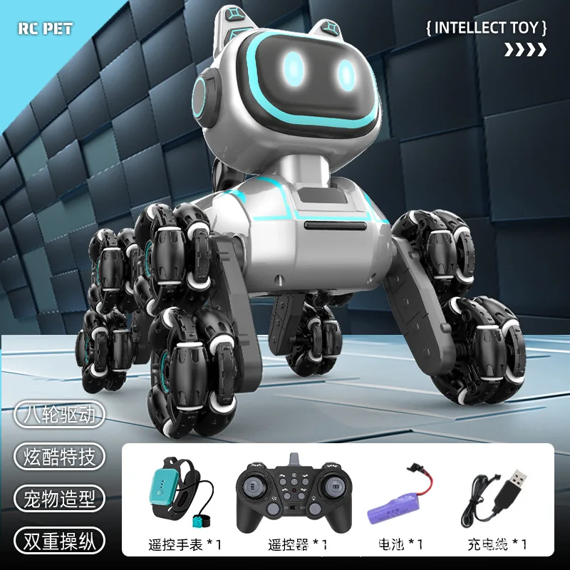 Children's remote-controlled intelligent robot dog eight wheeled stunt car electric drift climbing boy birthday gift
Children's remote-controlled intelligent robot dog eight wheeled stunt car electric drift climbing boy birthday gift