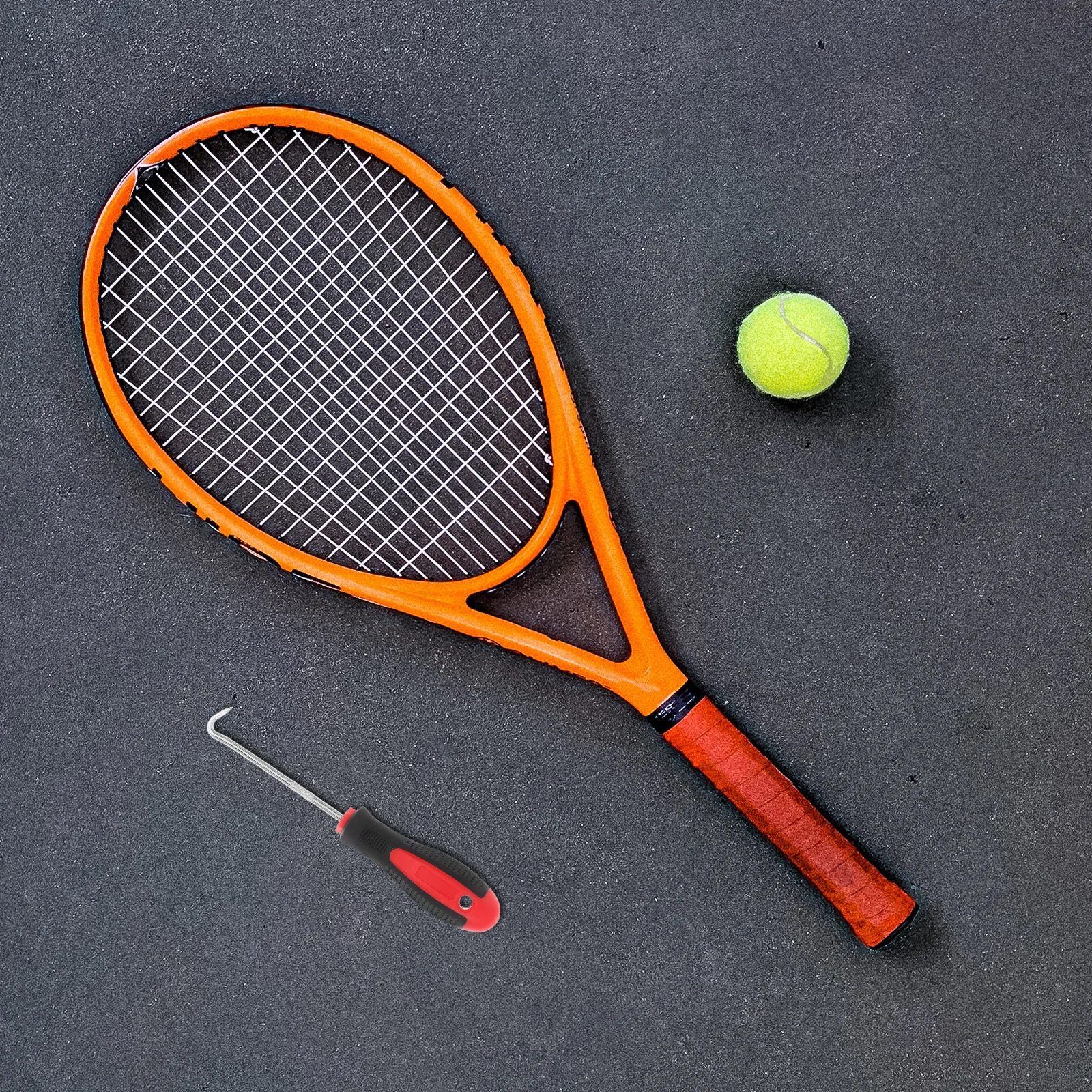 Racket Stringing Hook with Aluminum Alloy Frame Comfortable Grip Badminton Tennis Stringing Machine for Efficient Wire Pulling
Racket Stringing Hook with Aluminum Alloy Frame Comfortable Grip Badminton Tennis Stringing Machine for Efficient Wire Pulling