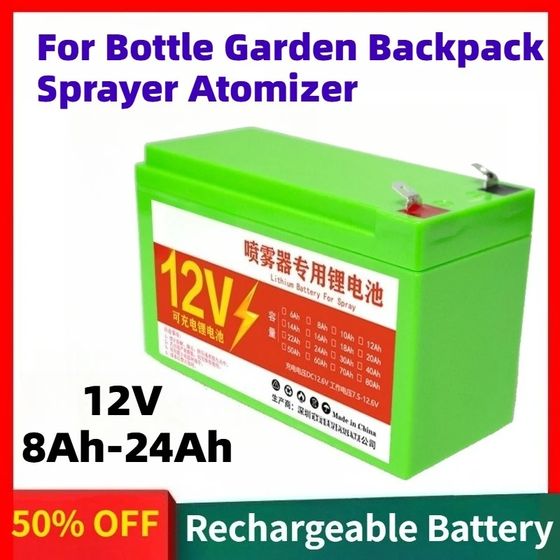 12V 18650 Replaceable Lithium Battery for Sprayer Bottle Garden Backpack Sprayer Atomizer Rechargeable Battery Multi-capacity
12V 18650 Replaceable Lithium Battery for Sprayer Bottle Garden Backpack Sprayer Atomizer Rechargeable Battery Multi-capacity