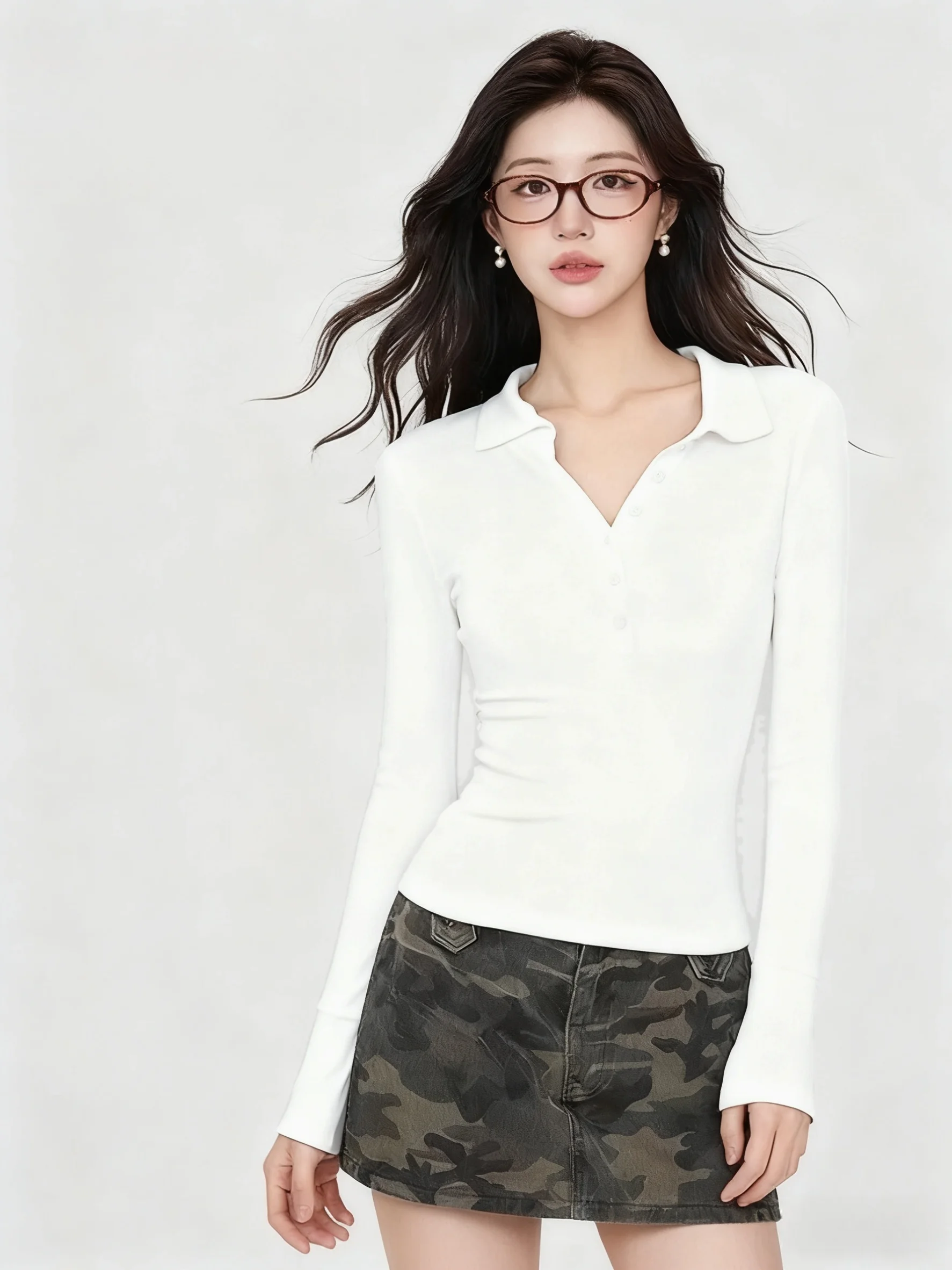 Women's Long Sleeve 95 Cotton Neck Base Shirt Slim Fit Inner Wear T-Shirt Shoulder Width Standard Large Size Spring Autu...
Women's Long Sleeve 95 Cotton Neck Base Shirt Slim Fit Inner Wear T-Shirt Shoulder Width Standard Large Size Spring Autu...
