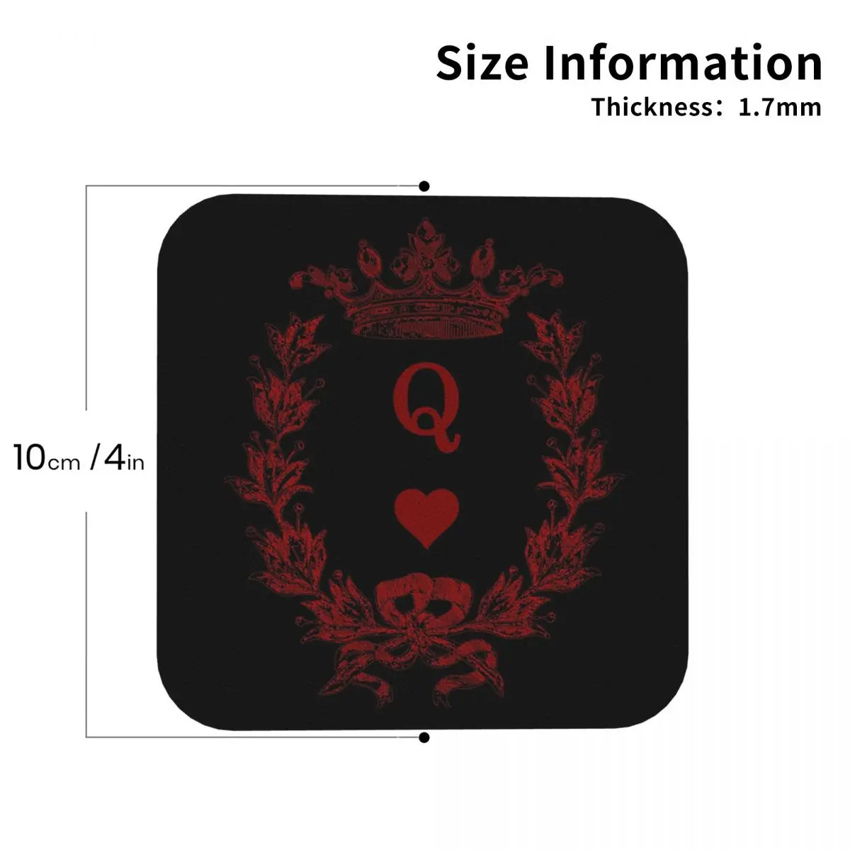 Queen Of Hearts Coasters Leather Placemats Waterproof Insulation Coffee Mats For Home Kitchen Dining Pads Set of 4
Queen Of Hearts Coasters Leather Placemats Waterproof Insulation Coffee Mats For Home Kitchen Dining Pads Set of 4
