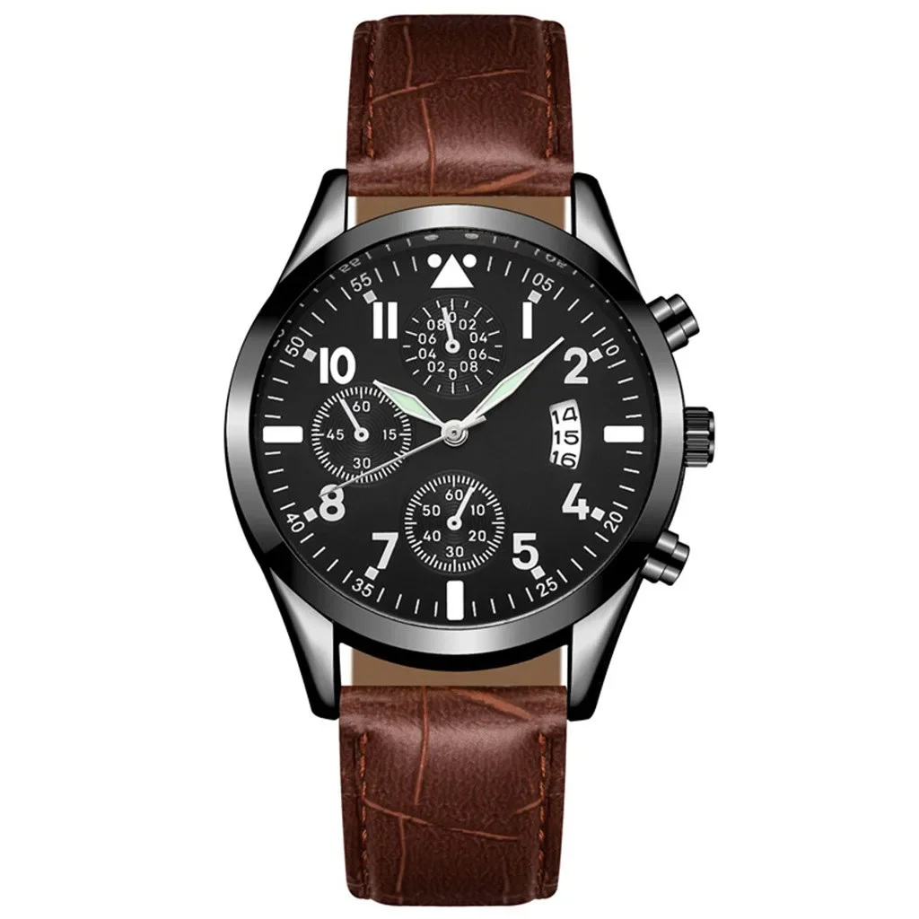 Popular Men Leather Watch with Calendar Luminous Function Watch Fashion Quartz Wristwatches Watches for Men Relogio Masculino
Popular Men Leather Watch with Calendar Luminous Function Watch Fashion Quartz Wristwatches Watches for Men Relogio Masculino
