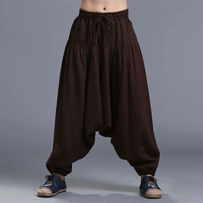 Men Vintage Chinese Style Wide Leg Ethnic Cross Pants Male Loose Bloomer Trouser Trendy Travel Y2K Travel Cross Harem Pantalon
Men Vintage Chinese Style Wide Leg Ethnic Cross Pants Male Loose Bloomer Trouser Trendy Travel Y2K Travel Cross Harem Pantalon