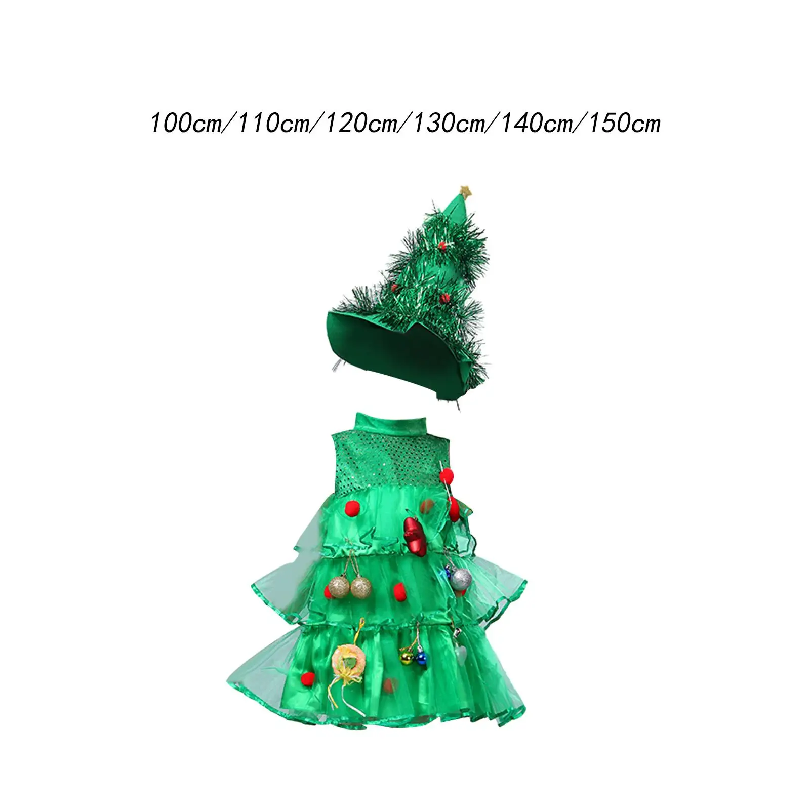 Girls Christmas Tree Costume Cute Clothing Gifts with Hat Decor Photo Props for Holiday Fancy Dress Christmas Birthday Role Play
Girls Christmas Tree Costume Cute Clothing Gifts with Hat Decor Photo Props for Holiday Fancy Dress Christmas Birthday Role Play
