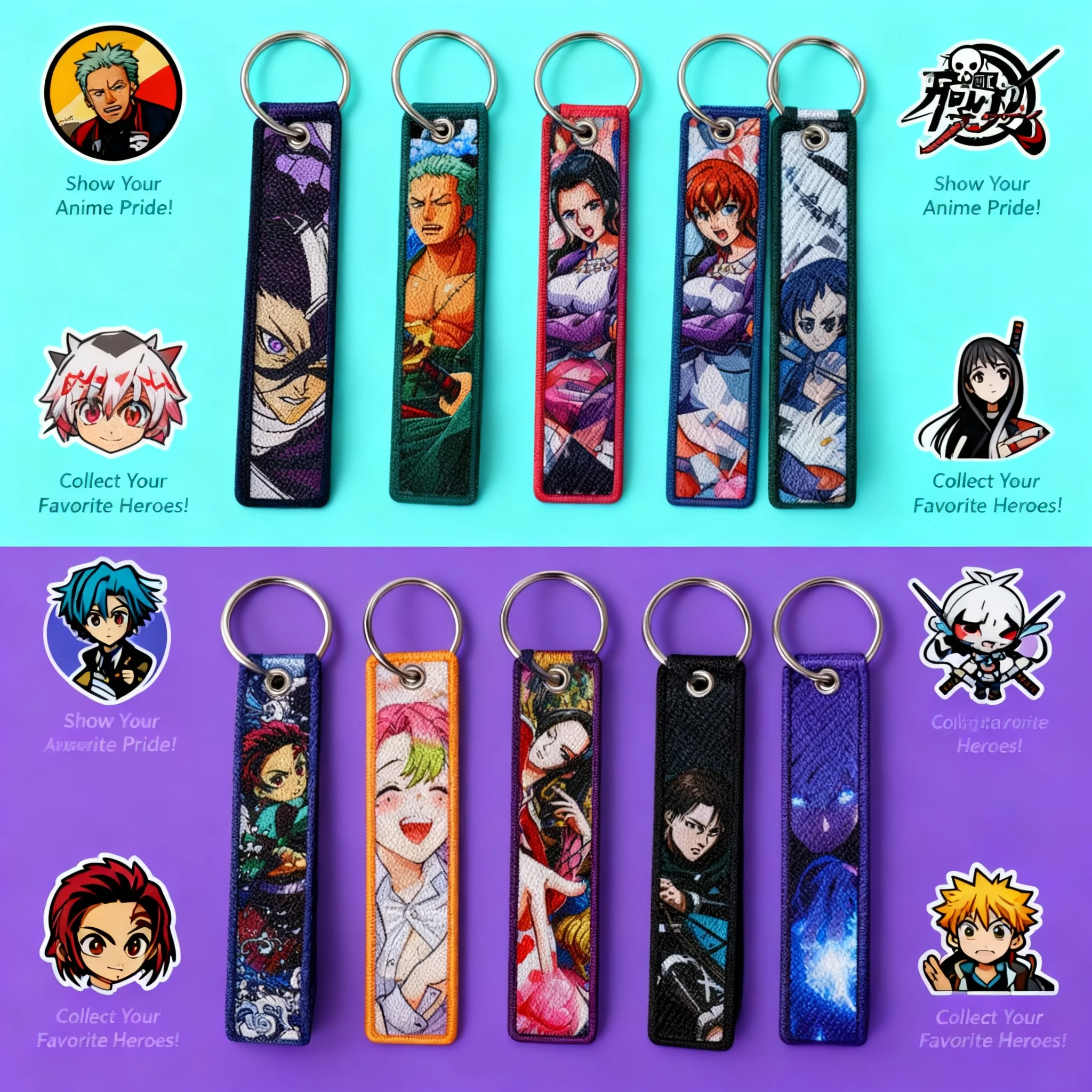 Cool Man Embroidery Key Fobs Keychains Anime Key Tags Keyring Accessories Toys Gift for Women Men Personalized Custom Car Keys
Cool Man Embroidery Key Fobs Keychains Anime Key Tags Keyring Accessories Toys Gift for Women Men Personalized Custom Car Keys