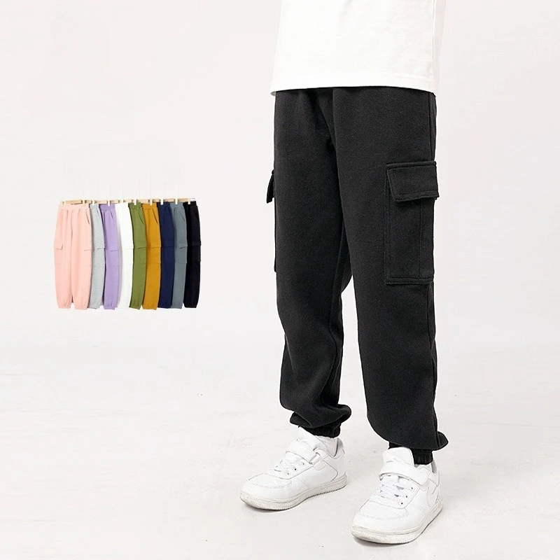 Children Pants Spring Boys Cargo Pants Cotton Teenagers Girls Casual Pants Soft Athletic Thin Sweatpants Kids Jogging Trousers
Children Pants Spring Boys Cargo Pants Cotton Teenagers Girls Casual Pants Soft Athletic Thin Sweatpants Kids Jogging Trousers