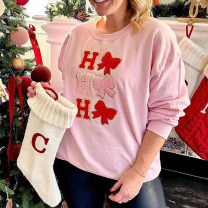 Santa/Letter Drop Shoulder Long Sleeve Pullover Women Casual Loose Fit O Neck Hoodies T-shirt Christmas Festival Rave Sweatshirt
Santa/Letter Drop Shoulder Long Sleeve Pullover Women Casual Loose Fit O Neck Hoodies T-shirt Christmas Festival Rave Sweatshirt