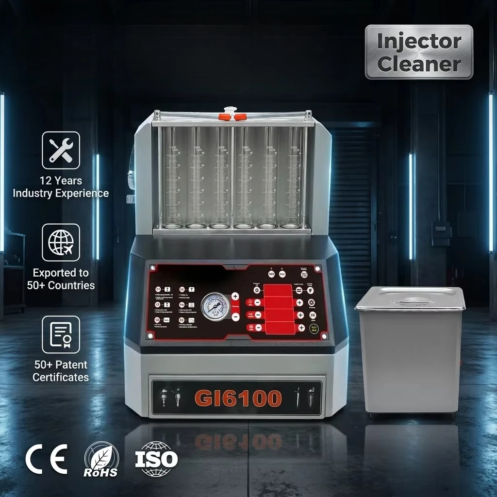 For GATmatic Universal Car Automatic Fuel Injector Nozzle Ultrasonic Cleaner Detector Tester Machine Engine Diagnostic Tools