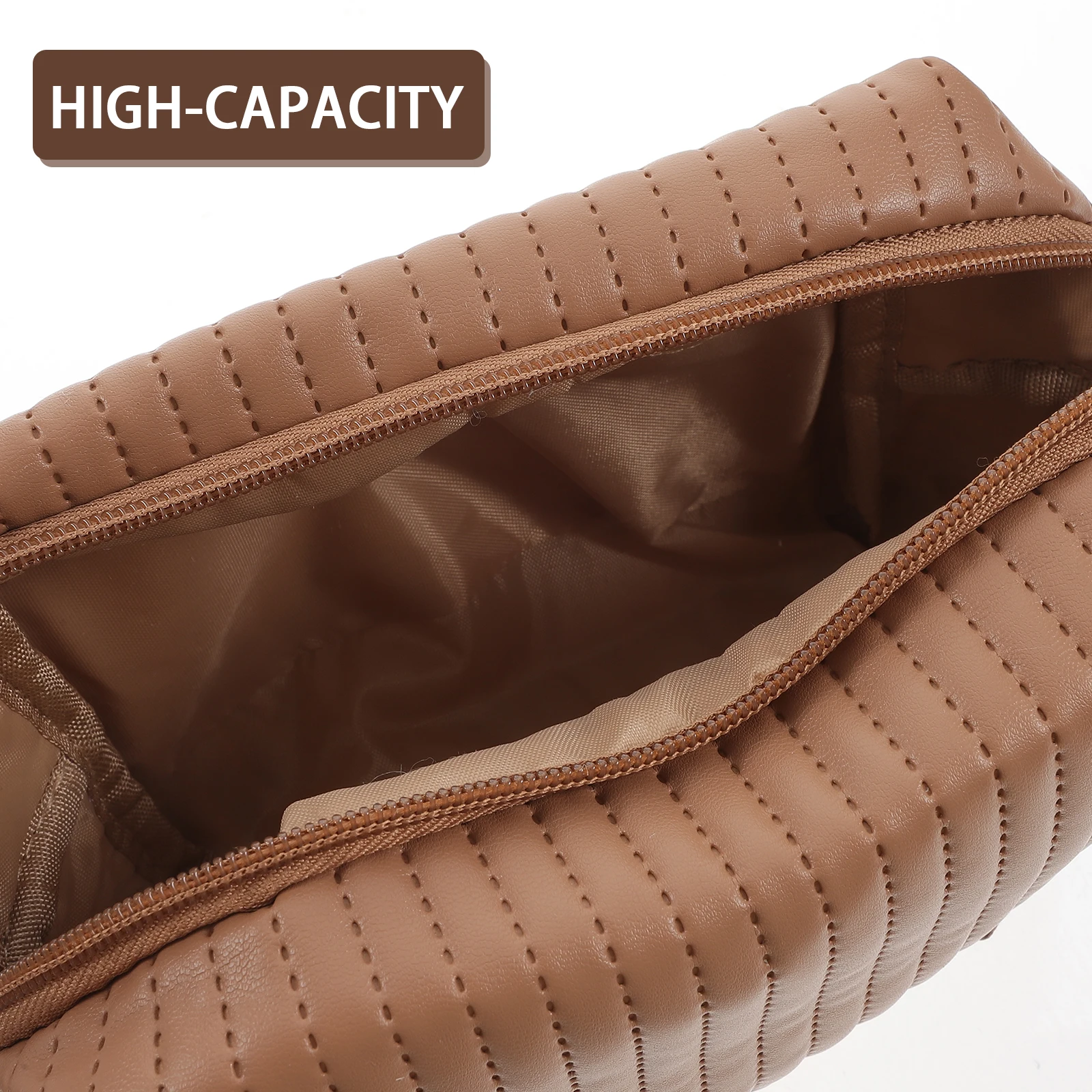 PU Capacity Makeup Bag Makeup Organizer Portable Portable Travel Storage Pouch For Toiletries Personal Items
PU Capacity Makeup Bag Makeup Organizer Portable Portable Travel Storage Pouch For Toiletries Personal Items