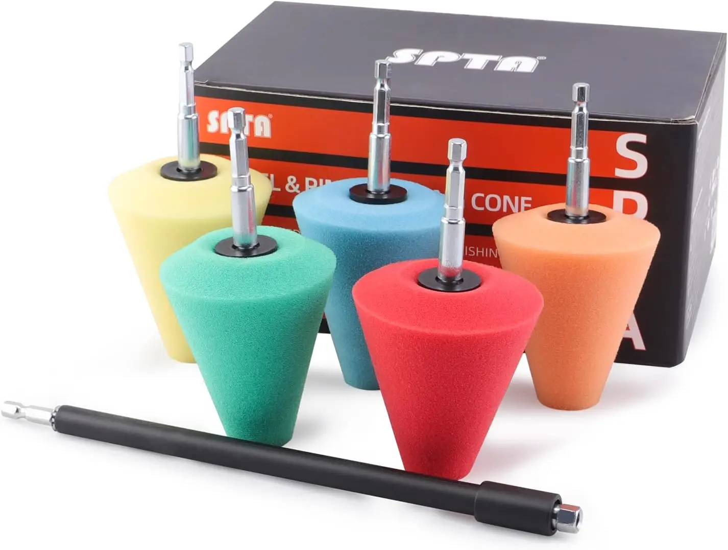 Polishing Cone Kit, 5-Pack Car Wheel Hub Buffing Pads for Drill
Polishing Cone Kit, 5-Pack Car Wheel Hub Buffing Pads for Drill