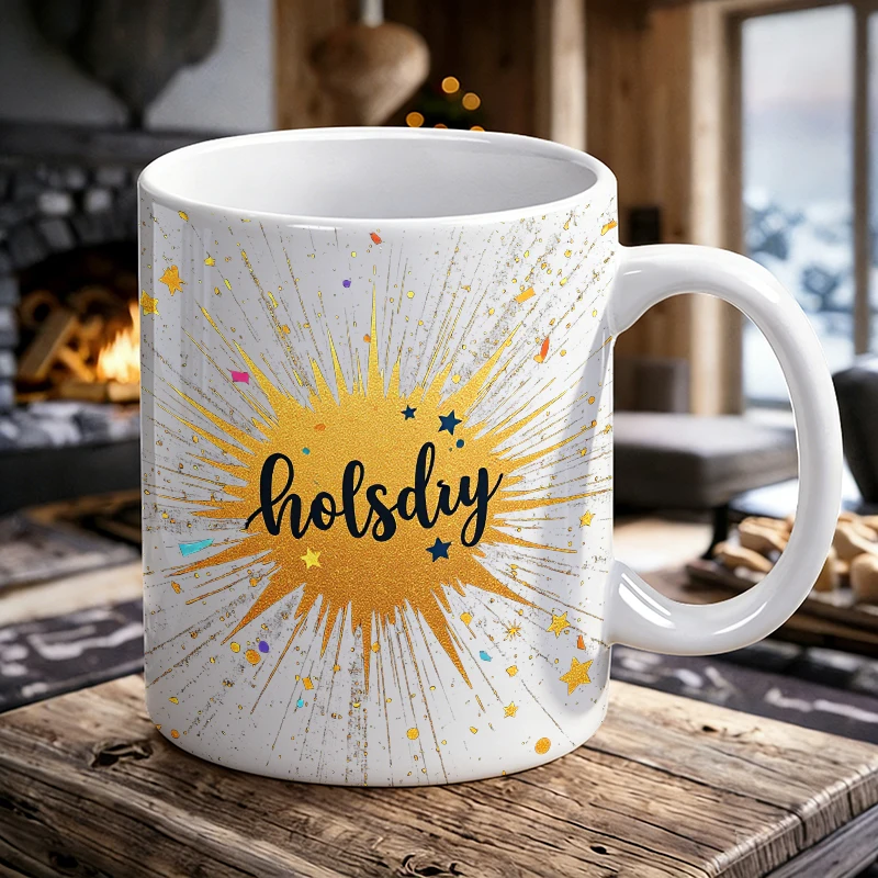 Festive Confetti Star & Gold Firework Mug, Celebration Themed Ceramic Coffee Cup, Milk Cup, Office Tea Cup, Gift for Friends
Festive Confetti Star & Gold Firework Mug, Celebration Themed Ceramic Coffee Cup, Milk Cup, Office Tea Cup, Gift for Friends