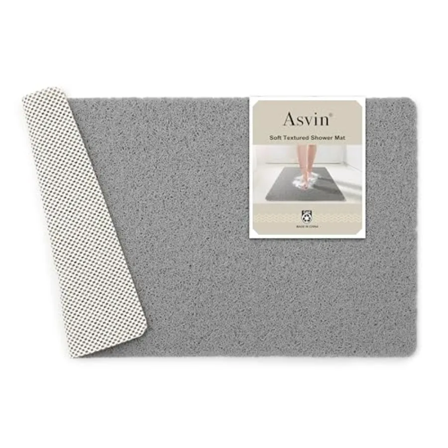 Soft Textured Bath, Shower, Tub Mat, 24x16 Inch Rectangular, Phthalate Free, Non Slip Comfort Bathtub Mats with Drain, PVC Loof
Soft Textured Bath, Shower, Tub Mat, 24x16 Inch Rectangular, Phthalate Free, Non Slip Comfort Bathtub Mats with Drain, PVC Loof