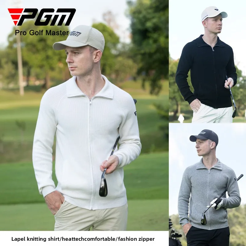 PGM Golf Clothing Men's Woolen Jackets Lapel Knitwear Autumn and Winter Sports Zippers Coat Top YF758
PGM Golf Clothing Men's Woolen Jackets Lapel Knitwear Autumn and Winter Sports Zippers Coat Top YF758