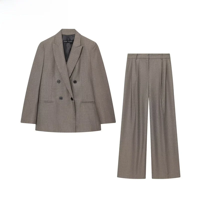 Autumn 2025 Women's Fashion Shoulder Pad Suit Jacket Long Pants Two-Piece Set Street Style Polyester Fiber Long Sleeve
Autumn 2025 Women's Fashion Shoulder Pad Suit Jacket Long Pants Two-Piece Set Street Style Polyester Fiber Long Sleeve