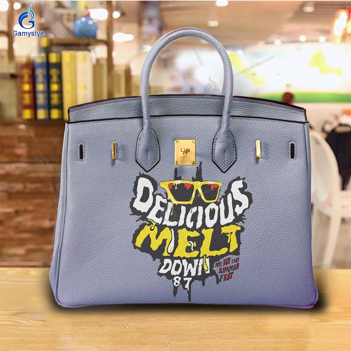 Printed Customize Art Cute graffiti yellow sunglasses Bags For women Handbags Designer Shoulder Bag 100% Real Cowhide Leather
Printed Customize Art Cute graffiti yellow sunglasses Bags For women Handbags Designer Shoulder Bag 100% Real Cowhide Leather