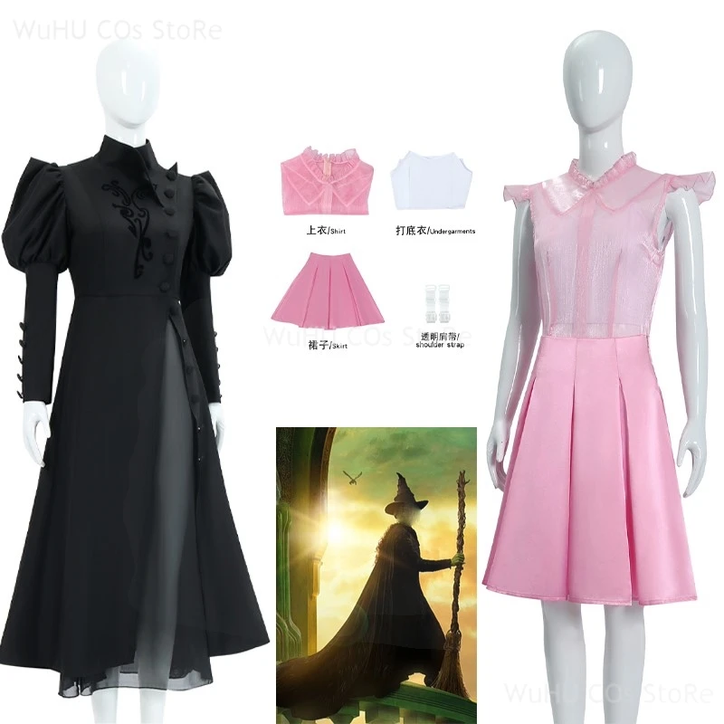 Elphaba Cosplay Witch Cosplay Black Bubble Sleeve Dress Hat Fantasia Costume Disguise For Women Adult Halloween Carnival Suit
Elphaba Cosplay Witch Cosplay Black Bubble Sleeve Dress Hat Fantasia Costume Disguise For Women Adult Halloween Carnival Suit