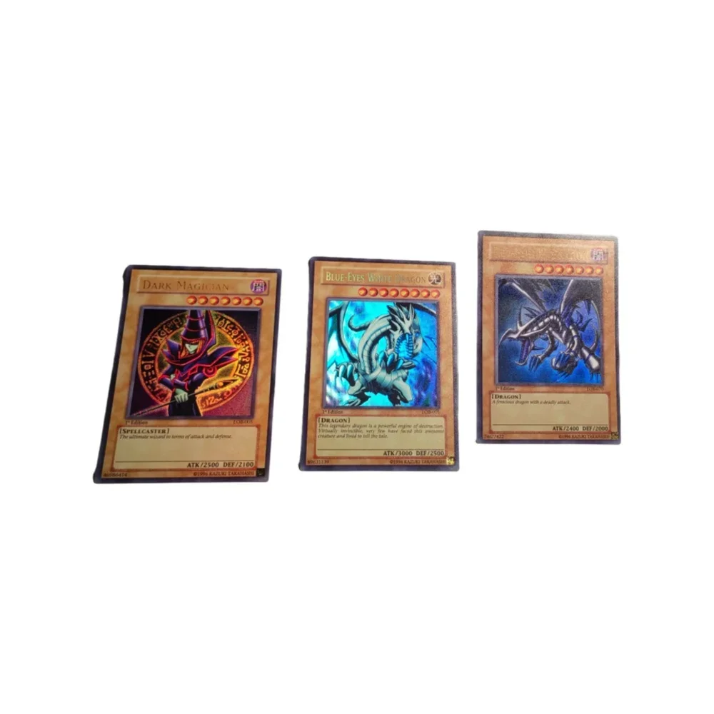 Yu-Gi-Oh! Ultimate Rare LOB-001 Card Toy: Blue Eye White Dragon Black Sorcerer Collectible for Kids (Non-Original)
Yu-Gi-Oh! Ultimate Rare LOB-001 Card Toy: Blue Eye White Dragon Black Sorcerer Collectible for Kids (Non-Original)