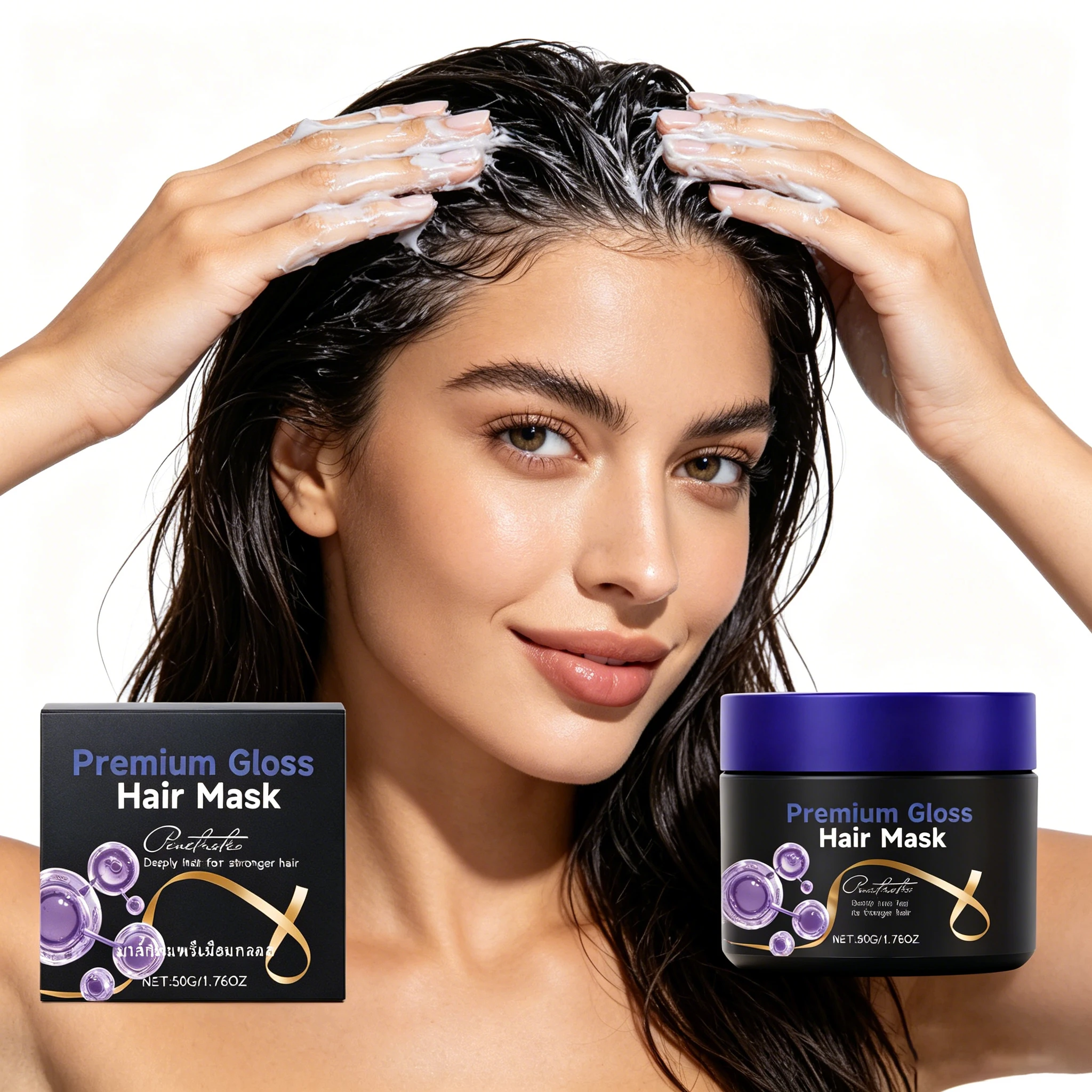 Premium Gloss Hair Mask Repair Frizzy Damage Hair Enhance Elasticity Reduce Hair Breakage Soft Smooth Hydration Hair Conditioner
Premium Gloss Hair Mask Repair Frizzy Damage Hair Enhance Elasticity Reduce Hair Breakage Soft Smooth Hydration Hair Conditioner