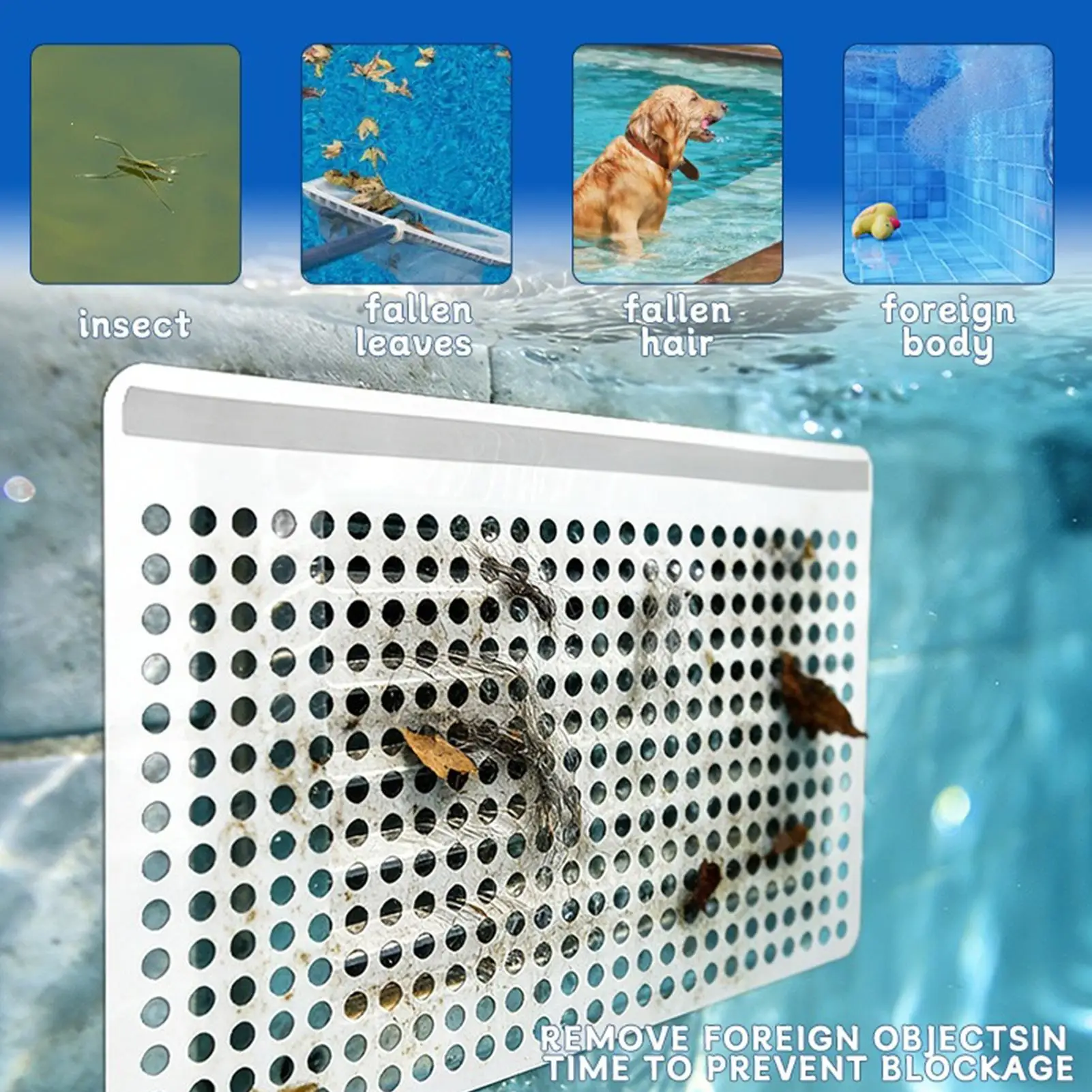 Pool Skimmer Guard Fine Mesh Prevent Clogging Easy Installation Removable Pool Skimmer Screen Guard for Home Gym Park Hotel
Pool Skimmer Guard Fine Mesh Prevent Clogging Easy Installation Removable Pool Skimmer Screen Guard for Home Gym Park Hotel