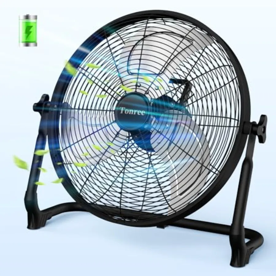 Portable battery-operated floor fan for camping, home gym, patio, outdoor, summer, gazebo: 18 hi-velocity rechargeable cordless
Portable battery-operated floor fan for camping, home gym, patio, outdoor, summer, gazebo: 18 hi-velocity rechargeable cordless