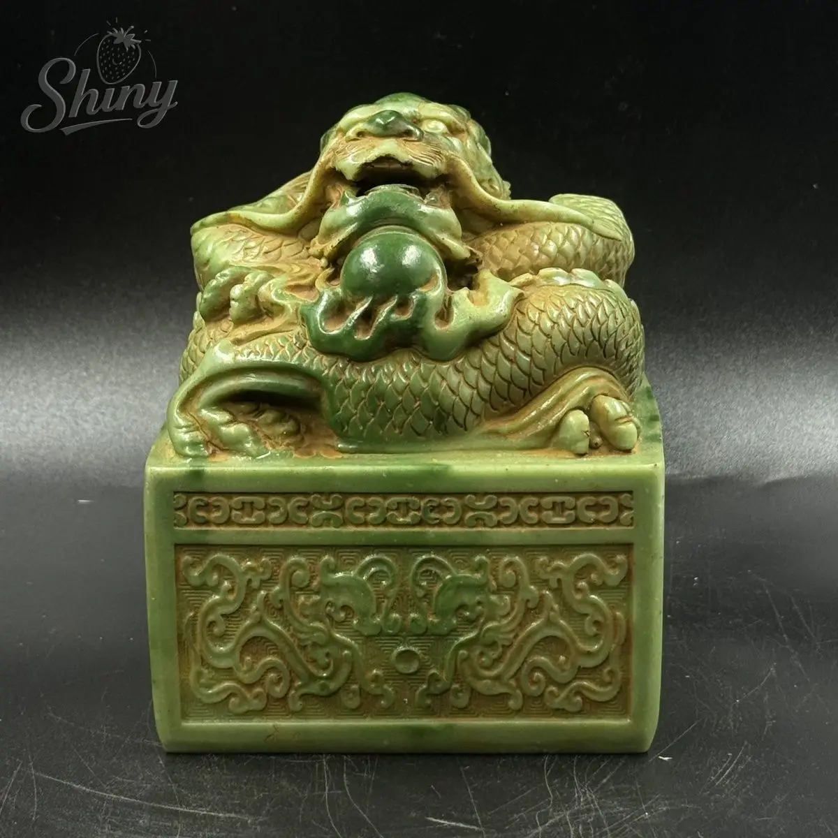 Антикварные девять драконов, играющие с жемчужной печатью, искусственный каменный орнамент, императорская нефритовая печать, декор для гостиной
Антикварные девять драконов, играющие с жемчужной печатью, искусственный каменный орнамент, императорская нефритовая печать, декор для гостиной