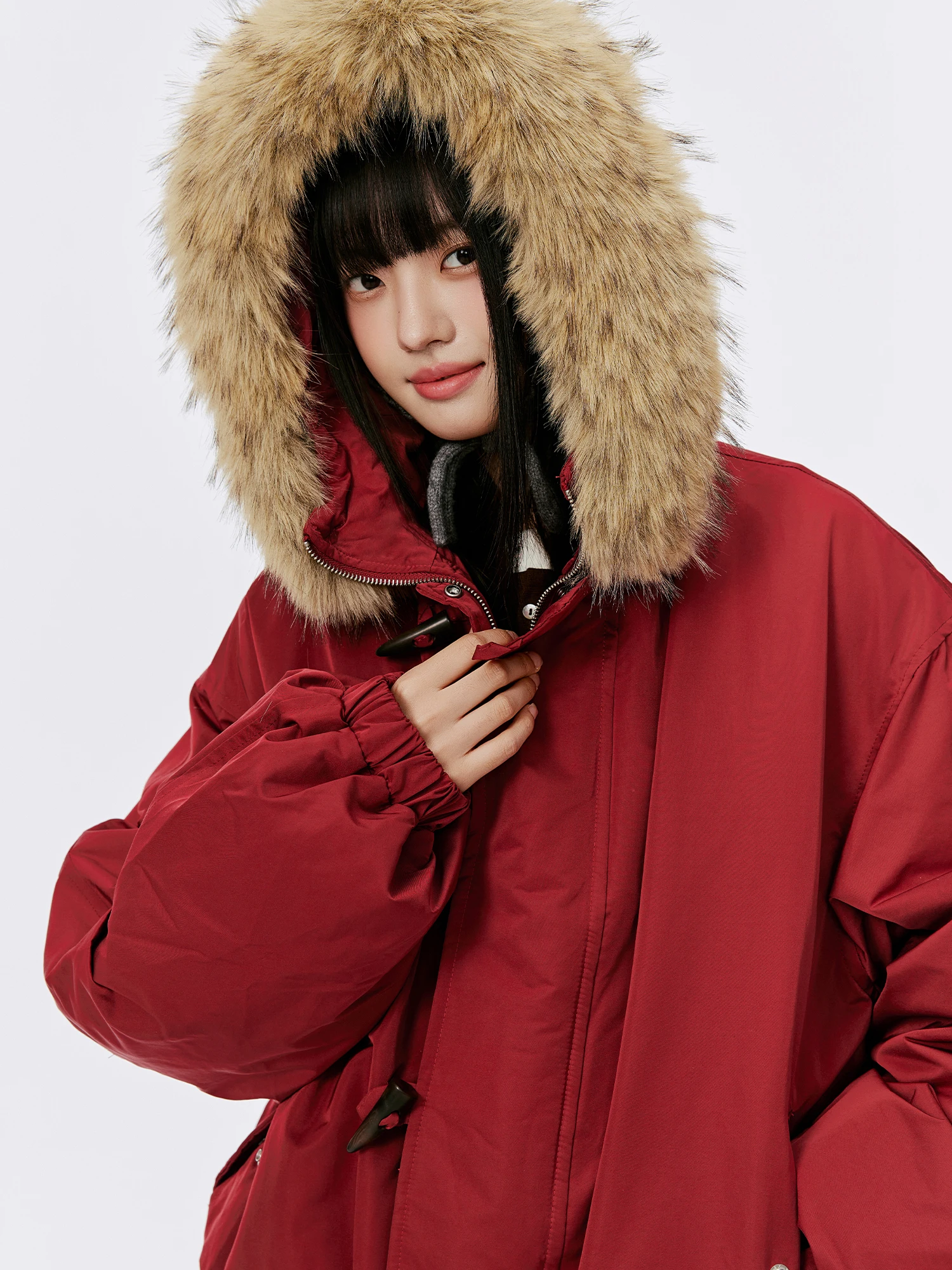 Burgenland Thiened Winter Cotton Jaet Women's Coat with Hood Large Fur Collar Warm Long Sve Polyester Zipper Cl...
Burgenland Thiened Winter Cotton Jaet Women's Coat with Hood Large Fur Collar Warm Long Sve Polyester Zipper Cl...