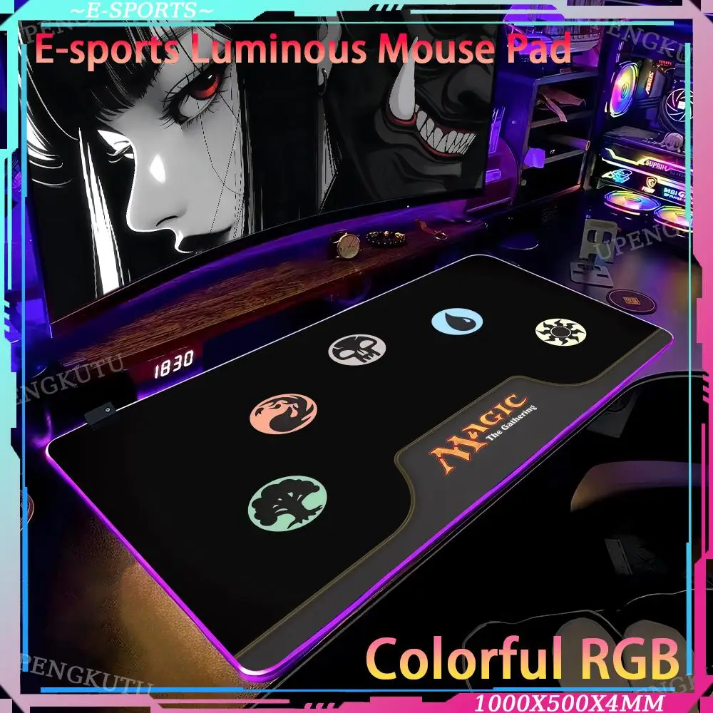 Большой коврик для мыши с подсветкой M-Magic the Gathering аниме геймер RGB настольный коврик подсветка светодиодный коврик для мыши настройка игровых аксессуаров коврик
Большой коврик для мыши с подсветкой M-Magic the Gathering аниме геймер RGB настольный коврик подсветка светодиодный коврик для мыши настройка игровых аксессуаров коврик