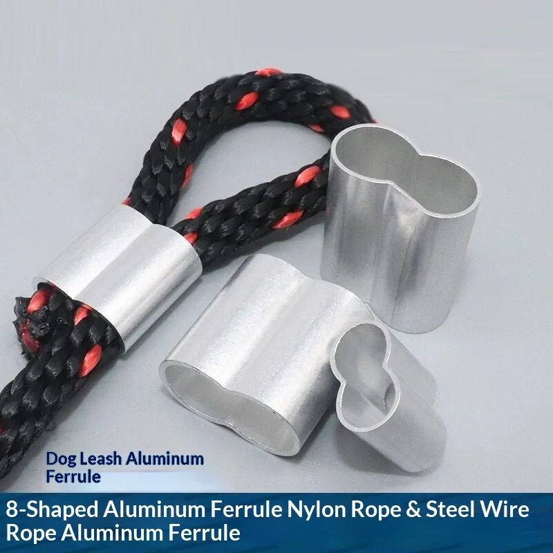 2PCS Double Hole Aluminum Sleeve 8-shaped Nylon Safety Rope Buckle Steel Wire Rope Locking Clip Aluminum Buckle Hardware
2PCS Double Hole Aluminum Sleeve 8-shaped Nylon Safety Rope Buckle Steel Wire Rope Locking Clip Aluminum Buckle Hardware