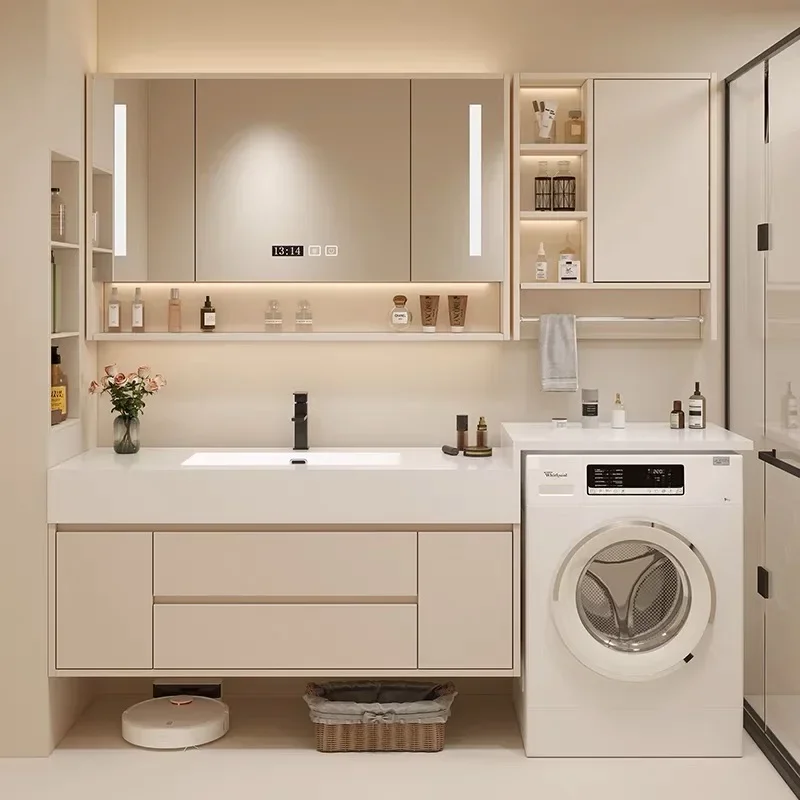 Intelligent Bathroom Cabinet Rock Slab Seamless Ceramic Integrated Basin Bathroom Washbasin Combination Toilet Furniture
Intelligent Bathroom Cabinet Rock Slab Seamless Ceramic Integrated Basin Bathroom Washbasin Combination Toilet Furniture