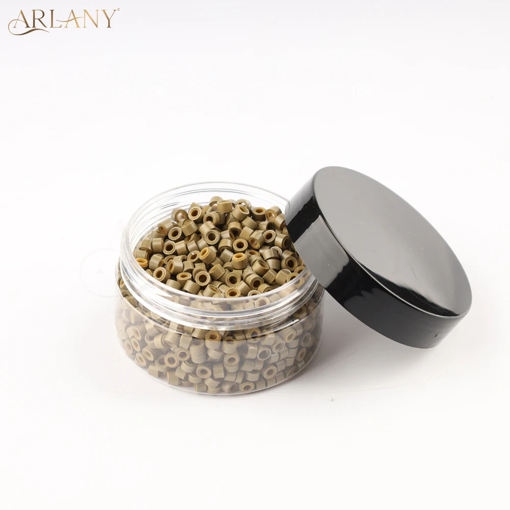 ARLANY 1000Pcs Invisible Micro Rings Beads 5mm Silicone Lined Aluminum Hair Extension Beads for Feather Extensions Hair Tinsel
ARLANY 1000Pcs Invisible Micro Rings Beads 5mm Silicone Lined Aluminum Hair Extension Beads for Feather Extensions Hair Tinsel
