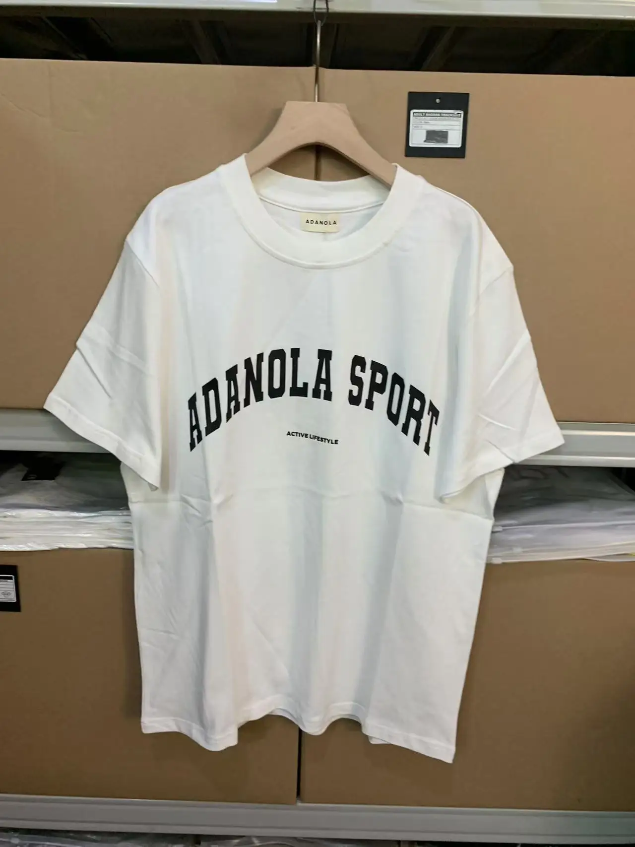 Loose Cotton round Ne ort Sve T-irt ex Street Sle Spor ADANOLA White Top for Summer 2025 Casual Wear
Loose Cotton round Ne ort Sve T-irt ex Street Sle Spor ADANOLA White Top for Summer 2025 Casual Wear