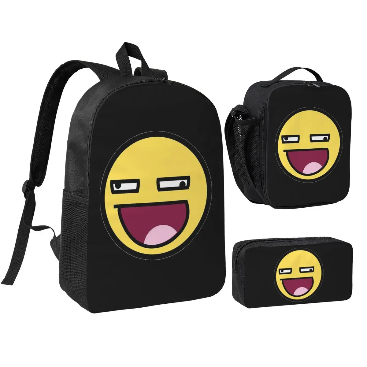 Awesome Face Epic Smiley Backpack Student BookBag School Bag Shoulder Bags 3ps Insulated Lunch Bag Pencil Case
Awesome Face Epic Smiley Backpack Student BookBag School Bag Shoulder Bags 3ps Insulated Lunch Bag Pencil Case