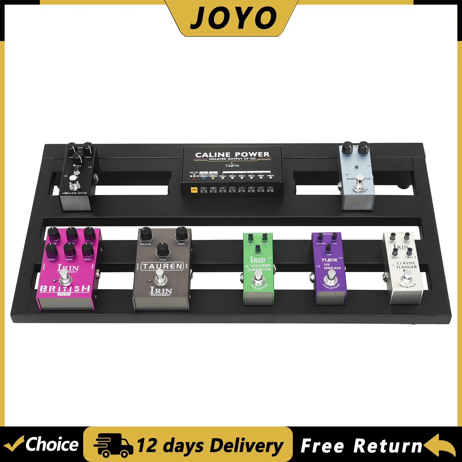 JOYO Guitar Effect Pedal Board Portable Pedalboard Aluminum Alloy Super Light Guitar Pedal Board Musical Instrument Accessories
JOYO Guitar Effect Pedal Board Portable Pedalboard Aluminum Alloy Super Light Guitar Pedal Board Musical Instrument Accessories