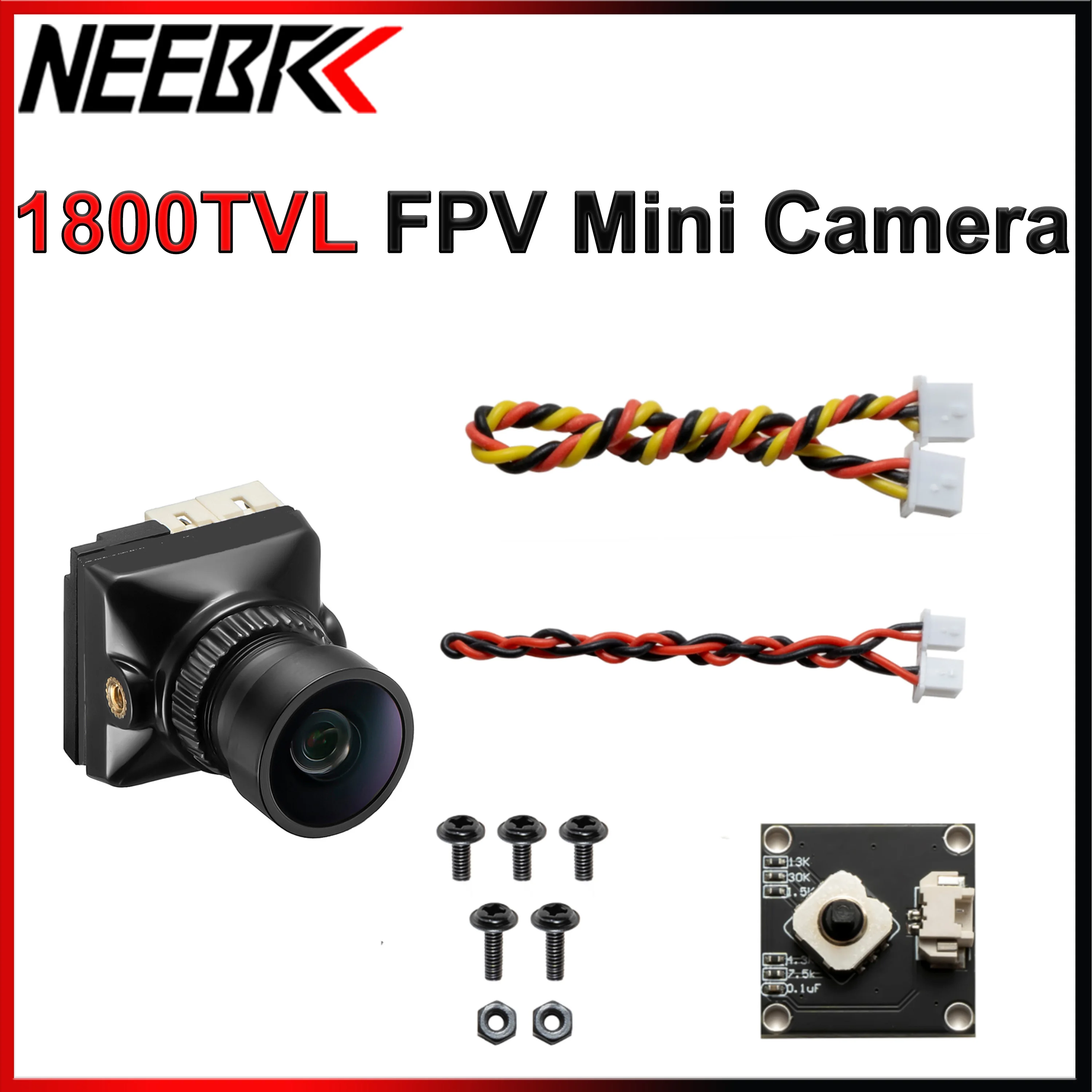 NEEBRC 1800TVL Mini FPV Camera DC 5-30V NTSC/PAL CVBS/AHD Output for RC Quadcopter Racing Drone Multicopter Aircraft Plane Part
NEEBRC 1800TVL Mini FPV Camera DC 5-30V NTSC/PAL CVBS/AHD Output for RC Quadcopter Racing Drone Multicopter Aircraft Plane Part