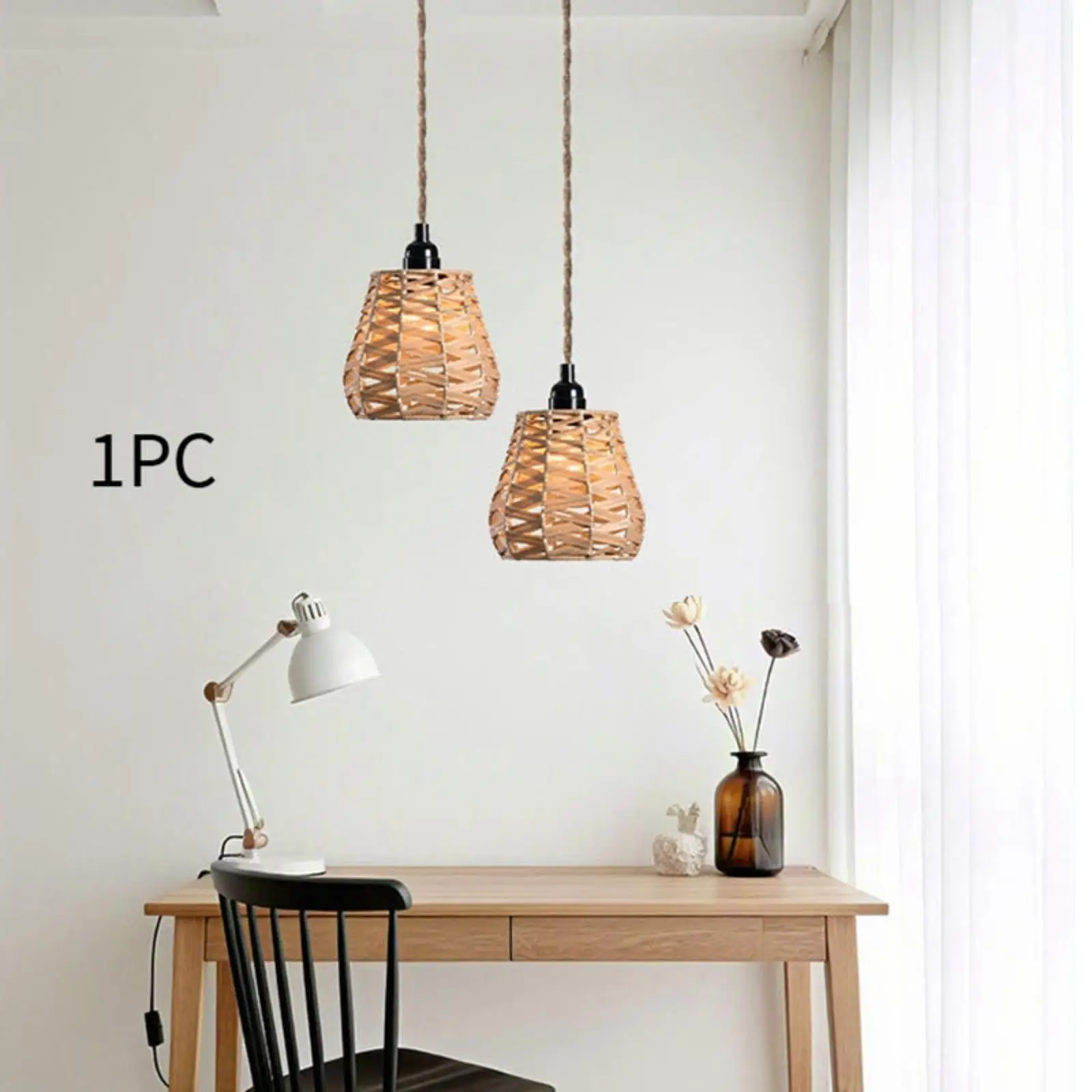 Handwoven Lamp Shade Retro Housewarming Gift Lamp Cover Light Shade Bulb Guard for Dining Room Kitchen Teahouse Home Ornament
Handwoven Lamp Shade Retro Housewarming Gift Lamp Cover Light Shade Bulb Guard for Dining Room Kitchen Teahouse Home Ornament
