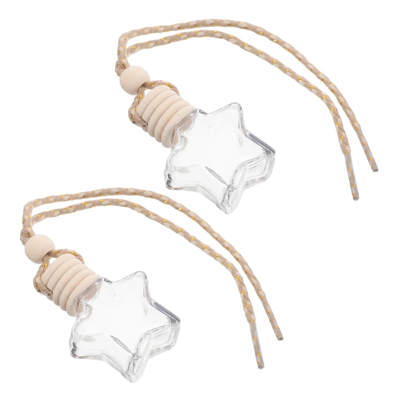2 Pcs Five-pointed Star Empty Bottle Aromatherapy Car Pendant Hanging Ornament Decorate
2 Pcs Five-pointed Star Empty Bottle Aromatherapy Car Pendant Hanging Ornament Decorate