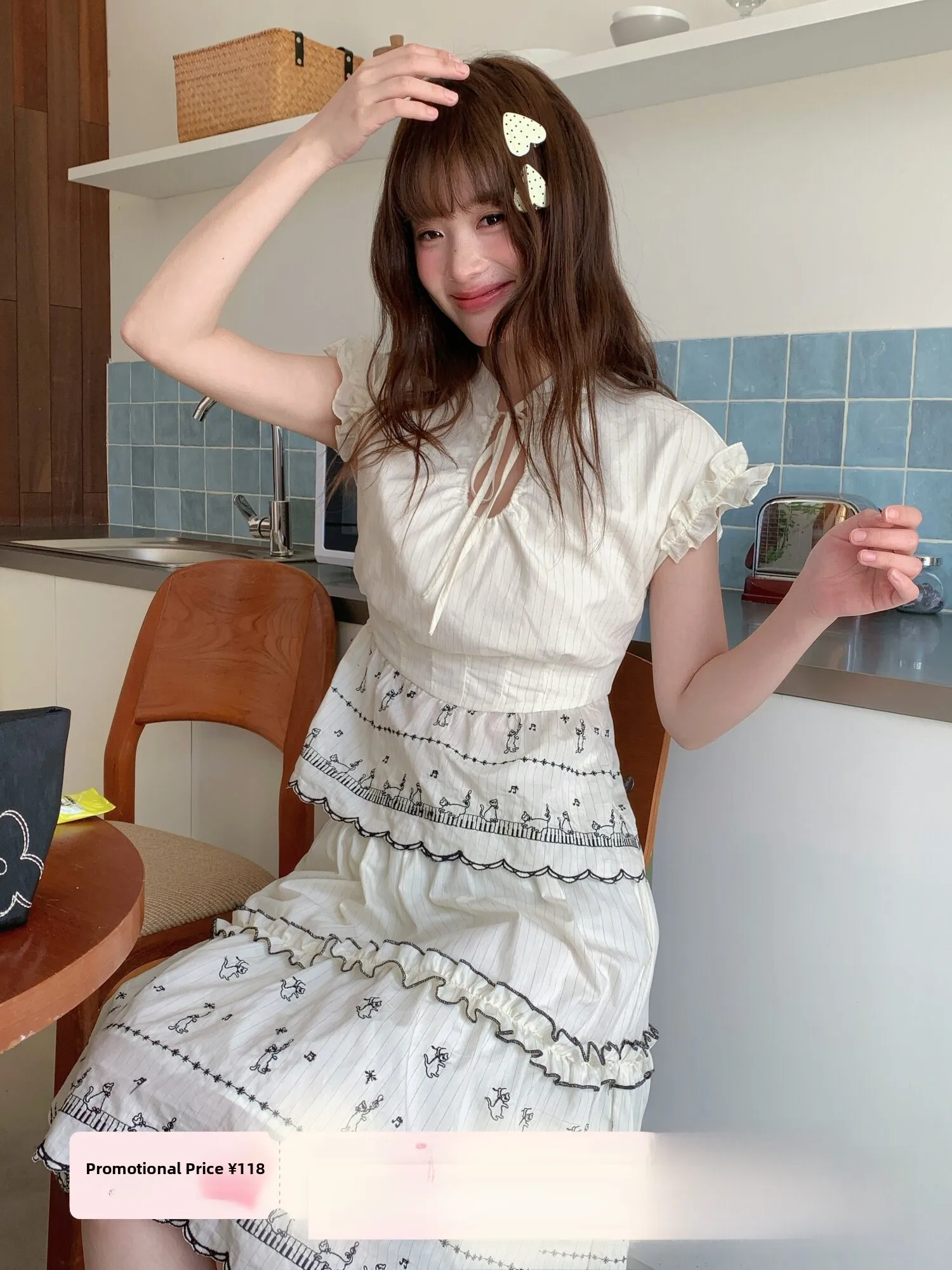White Polka Dot Set Women's High Waist Gingham Skirt Two Piece Suit Summer Fashion RRFIGHT Brand Cotton Polyester Nylon
White Polka Dot Set Women's High Waist Gingham Skirt Two Piece Suit Summer Fashion RRFIGHT Brand Cotton Polyester Nylon