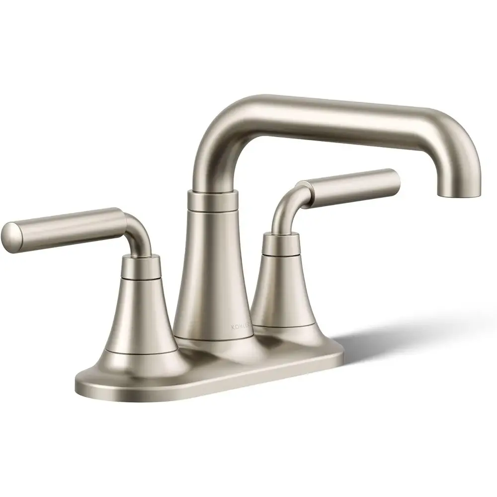 Centerset Bathroom Sink Faucet with Drain, 1.2 GPM, Vibrant Brushed Nickel
Centerset Bathroom Sink Faucet with Drain, 1.2 GPM, Vibrant Brushed Nickel