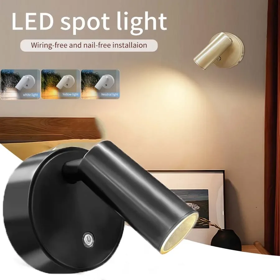 LED light magnetic USB Rechargeable Wall Light Spotlight Wireless No Punch Reading Light With Touch Switch Dimmable Bedside Lamp
LED light magnetic USB Rechargeable Wall Light Spotlight Wireless No Punch Reading Light With Touch Switch Dimmable Bedside Lamp