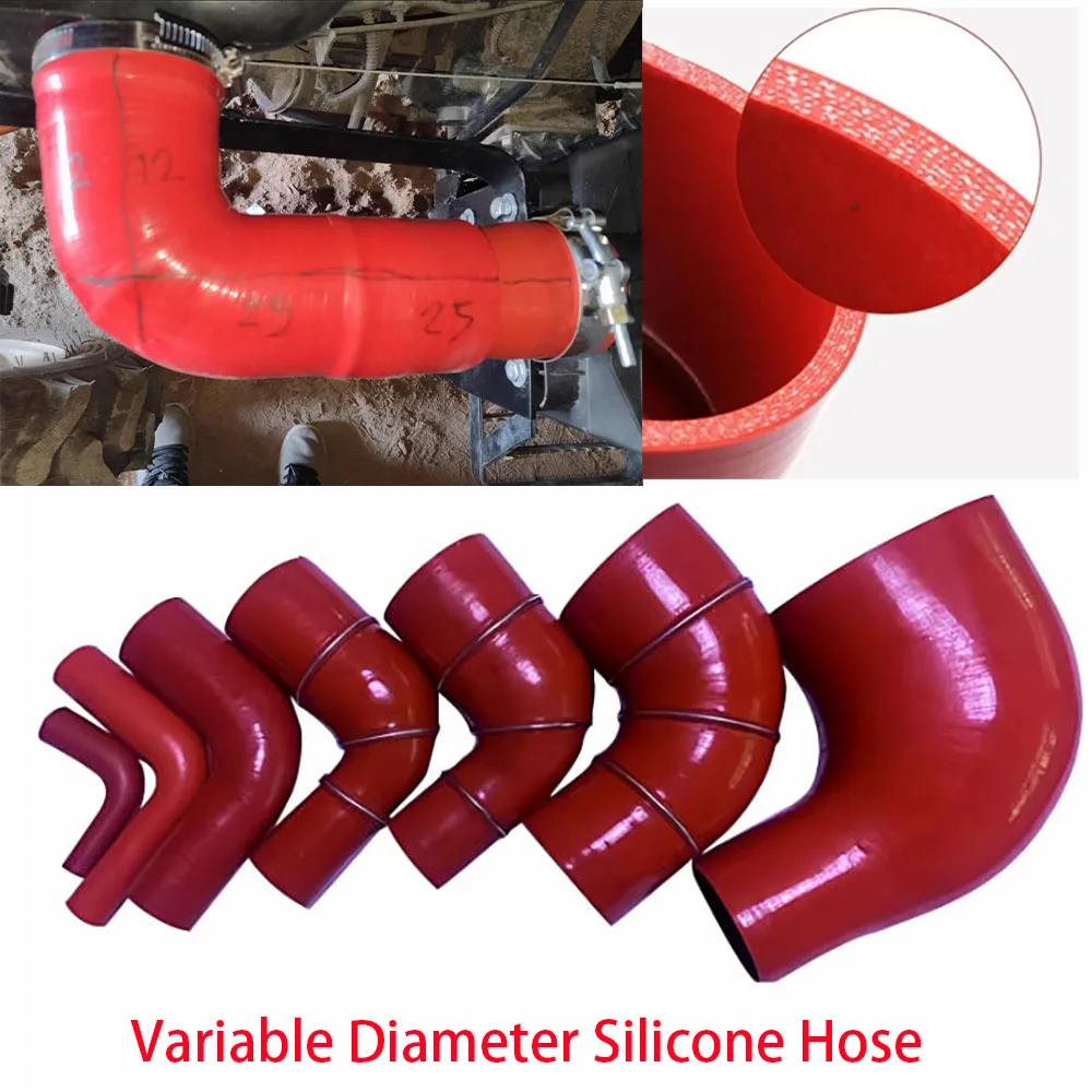 90 Degree Variable Diameter Silicone Tube, Rubber Bend Tube, Customized red Cloth Pressure Tube
90 Degree Variable Diameter Silicone Tube, Rubber Bend Tube, Customized red Cloth Pressure Tube