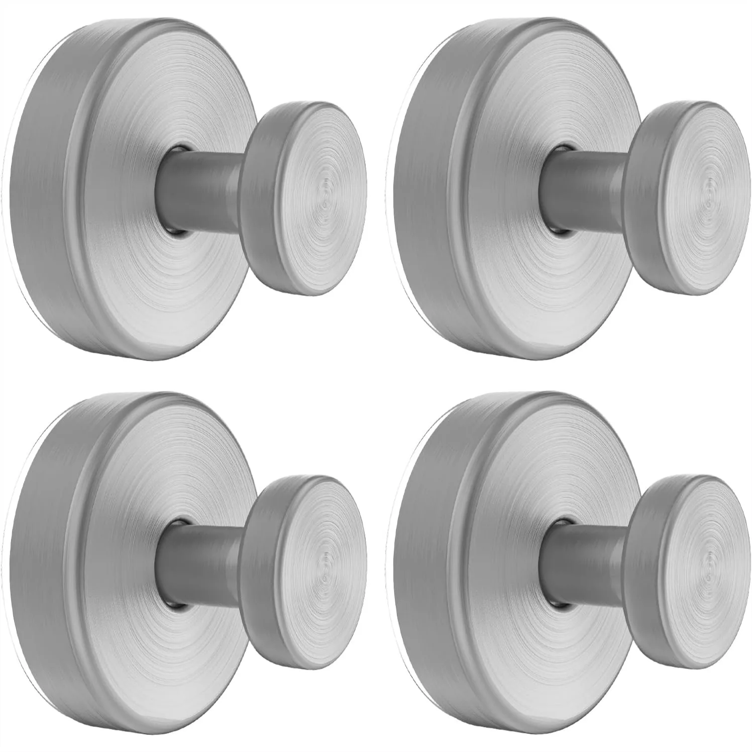 Suction Cup Hooks for Glass, Mirror, Wreaths - No Drill Towel Hooks for Bathroom, 11 lbs Hold - Silver (4 Pack)
Suction Cup Hooks for Glass, Mirror, Wreaths - No Drill Towel Hooks for Bathroom, 11 lbs Hold - Silver (4 Pack)