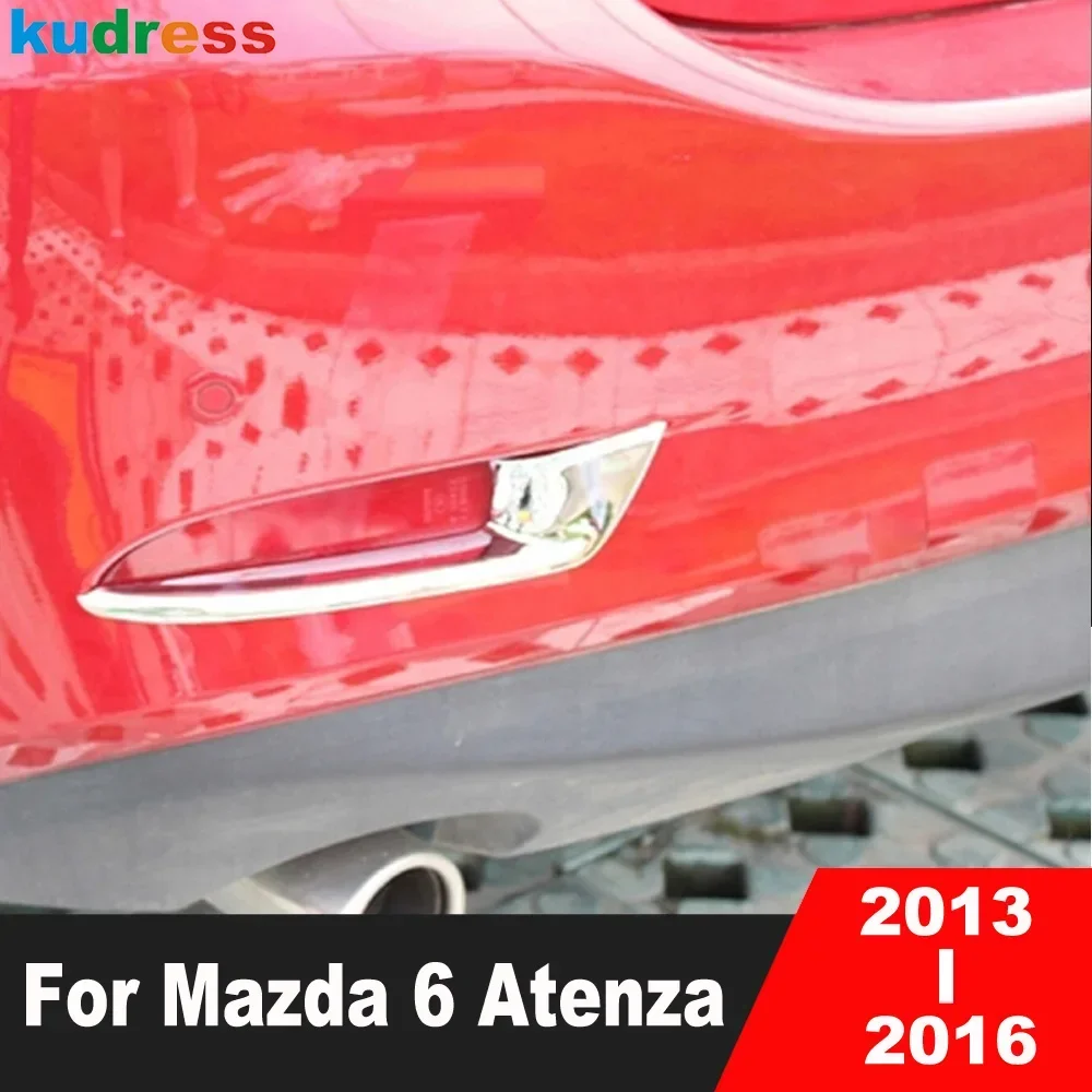 For Mazda 6 Atenza 2013 2014 2015 2016 Chrome Rear Bumper Fog Light Lamp Cover Trim Tail Foglight Bezel Trims Car Accessories
For Mazda 6 Atenza 2013 2014 2015 2016 Chrome Rear Bumper Fog Light Lamp Cover Trim Tail Foglight Bezel Trims Car Accessories