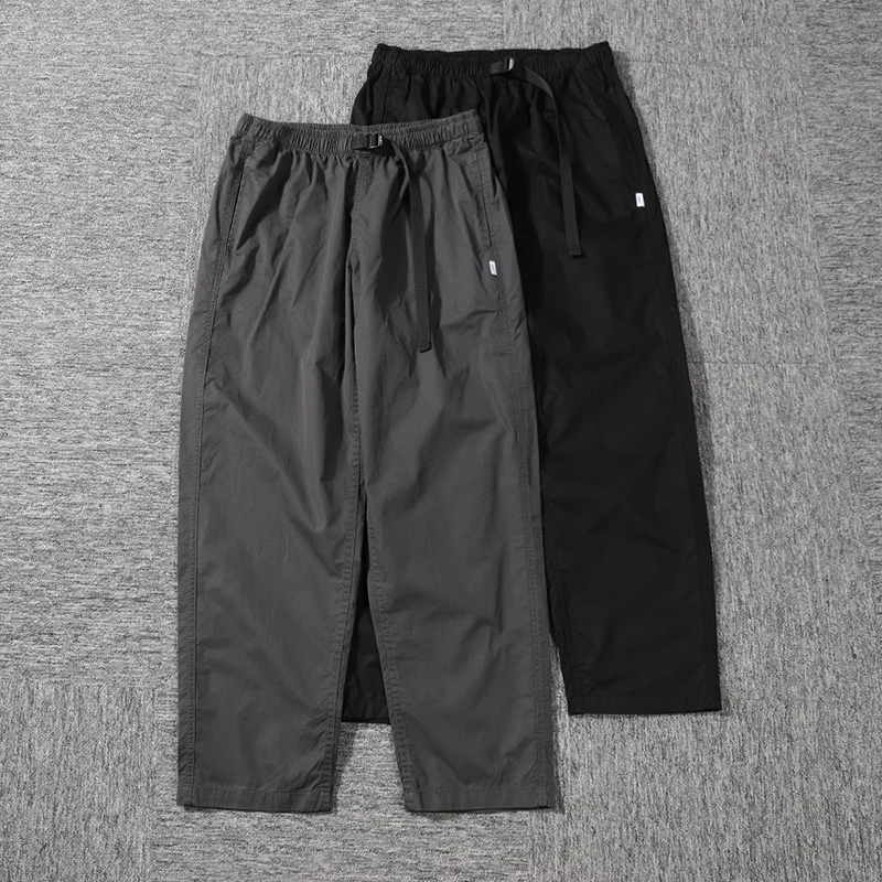 Мужские повседневные брюки свободного кроя для активного отдыха, тонкие, прямые, весна-лето, модные, брендовые, со средней посадкой, на резинке
Мужские повседневные брюки свободного кроя для активного отдыха, тонкие, прямые, весна-лето, модные, брендовые, со средней посадкой, на резинке