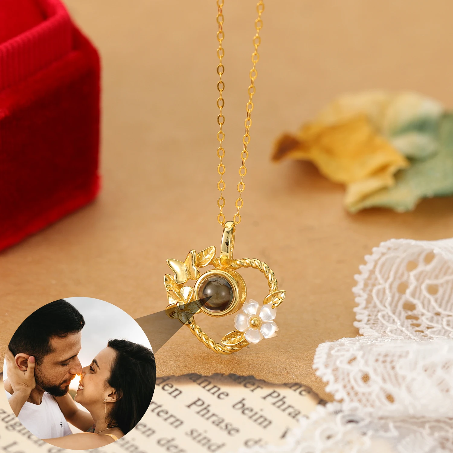 925 Silver Projection Necklace Custom Heart Silver Necklace Photo Necklaces Flower Pendant Christmas Gift For Women Jewelry
925 Silver Projection Necklace Custom Heart Silver Necklace Photo Necklaces Flower Pendant Christmas Gift For Women Jewelry