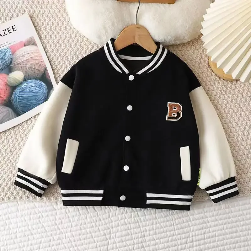 Boys Baseball Jacket Baby Letter Round Collar Coat Spring Autumn New Girls Fashion Casual Sports Outerwear 12M-12 Years Old New
Boys Baseball Jacket Baby Letter Round Collar Coat Spring Autumn New Girls Fashion Casual Sports Outerwear 12M-12 Years Old New