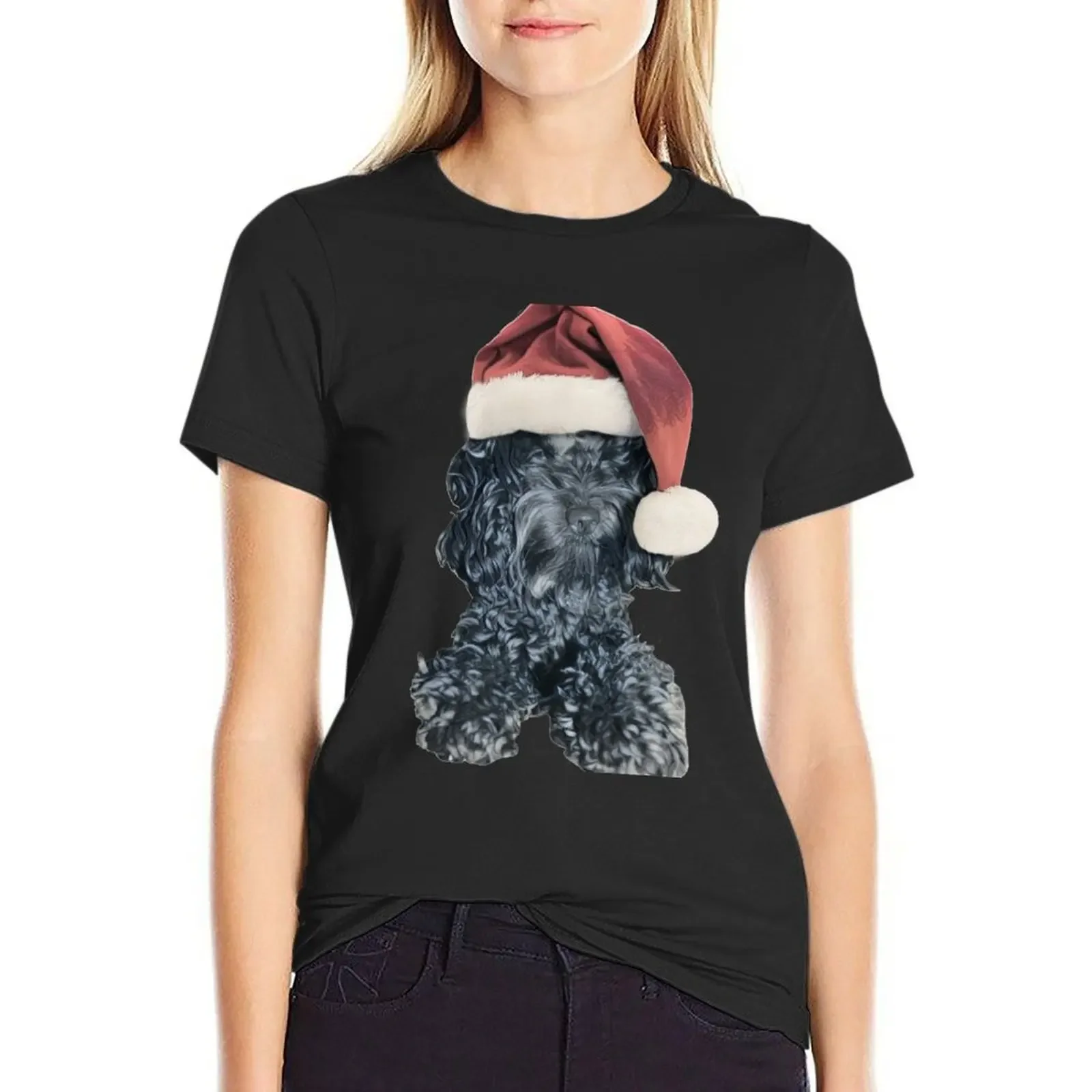 Cockapoo in a Christmas Santa Hat (White) T-Shirt animal print shirts graphic tees Female clothing black t shirts for Women
Cockapoo in a Christmas Santa Hat (White) T-Shirt animal print shirts graphic tees Female clothing black t shirts for Women