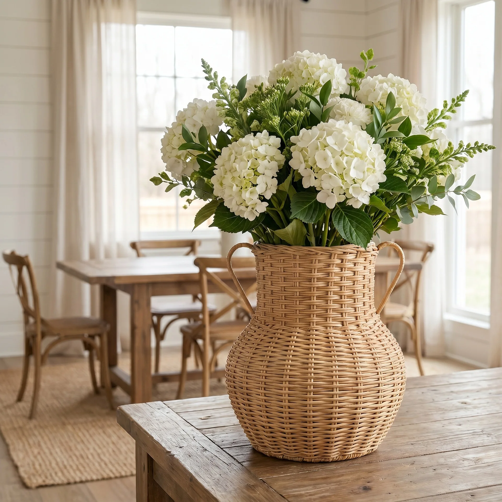 Handmade rattan vase flower arrangement dried flower living room bedroom restaurant office hotel homestay environmentally friend
Handmade rattan vase flower arrangement dried flower living room bedroom restaurant office hotel homestay environmentally friend